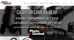 Desktop Screenshot of photocentral.ca